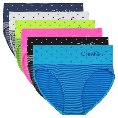 ReKoe 6er Pack Damen Slip Microfaser Dessous Frauen Unterwäsche S-XXL Verschiedene Set (Set 11), Größe:S-M = 36/38 von ReKoe