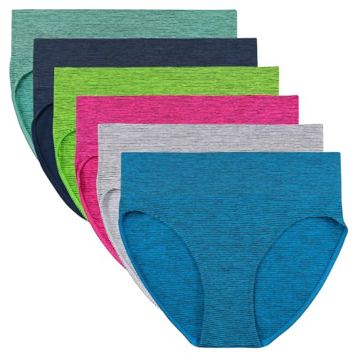 ReKoe 6er Pack Damen Slip Microfaser Dessous Frauen Unterwäsche S-XXL Verschiedene Set (Set 12), Größe:M-L = 38/40 von ReKoe