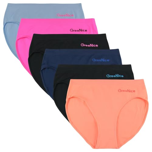 ReKoe 6er Pack Damen Slip Microfaser Dessous Frauen Unterwäsche S-XXL Verschiedene Set (Set 13), Größe:XL-XXL = 42/44 von ReKoe