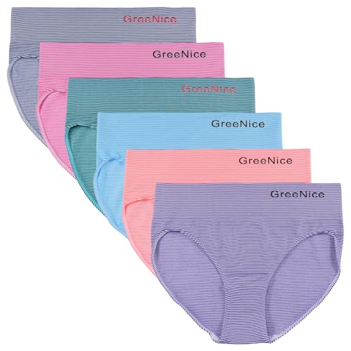 ReKoe 6er Pack Damen Slip Microfaser Dessous Frauen Unterwäsche S-XXL Verschiedene Set (Set 15), Größe:L-XL = 40/42 von ReKoe