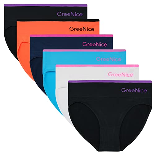 ReKoe 6er Pack Damen Slip Microfaser Dessous Frauen Unterwäsche S-XXL Verschiedene Set (Set 16), Größe:L-XL = 40/42 von ReKoe