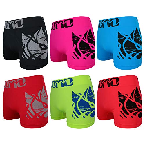 ReKoe 6er Pack Herren Boxershorts Microfaser Uomo Men S-XXL Unterhose Unterwäsche Verschiedene Modelle (Modelle 18), Größe:M/L von ReKoe
