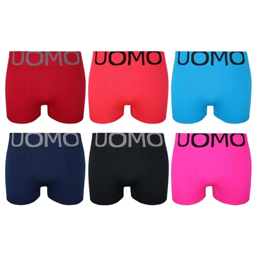 ReKoe 6er Pack Herren Boxershorts Microfaser Uomo Men S-XXL Unterhose Unterwäsche Verschiedene Modelle (Modelle 6), Größe:XL/XXL von ReKoe