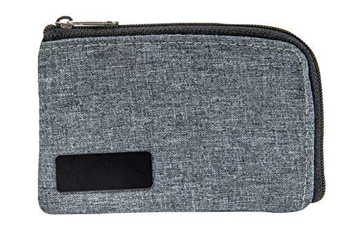 Schlüsseletui Geldbörse RFID – Schlüsseltasche Geldfach Schlüsselmäppchen Schlüsselring Autoschlüssel Leder Damen Herren Braun Schwarz Reißverschluss (Variante 4) von ReNa Retail