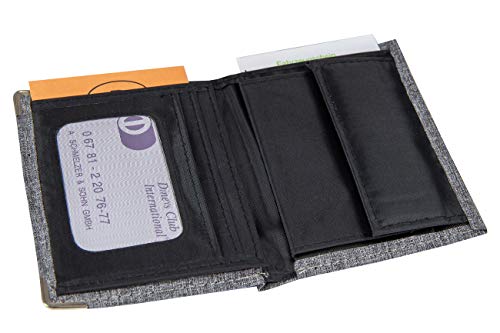 Ausweisetui RFID - Kreditkartenetui Kartenetui Ausweishülle Scheckkartenhülle EC Scheckkarte Visitenkarte KFZ-Scheinetui KFZ Ausweis Leder Braun Schwarz Damen Herren Sichtfenster (Variante 3) von ReNa Retail