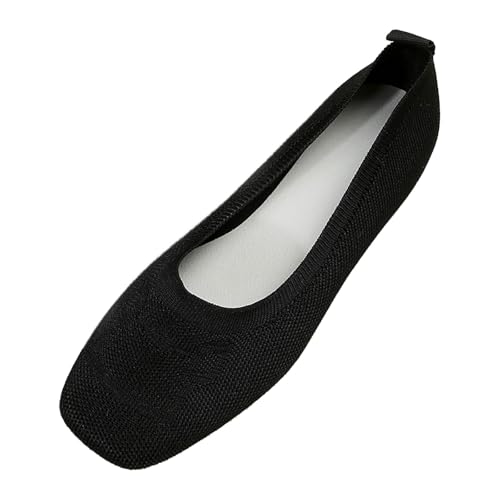 Ballerinas Damen Schuhe Niedriger Keil Slip on Ballerina Flache Schuhe Runde Zehe, Freizeit Tanzschuhe Flats Weich Leicht Bequem Loafers Walking Flat Für Frauen von ReSin90s