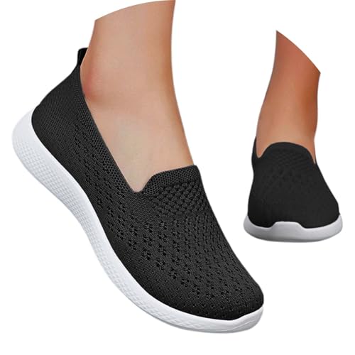 Barfußschuhe Damen Slipper Mesh Leichte Atmungsaktiv Freizeitschuhen Slip on Sneakers Jogging Schuhe Atmungsaktiv Laufschuhe Freizeitschuhe Sportschuhe Bequeme Outdoor Sommerschuhe Turnschuhe von ReSin90s
