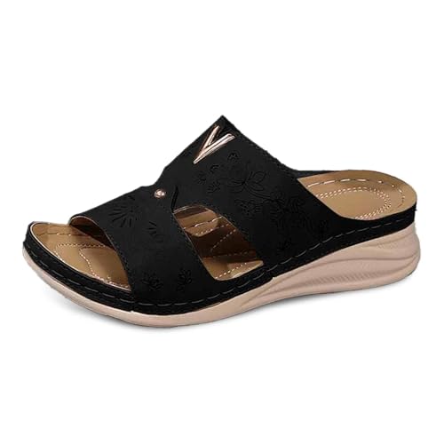 Bequeme Sandalen Damen Keilabsatz Sandaletten Riemchen T-Riemen Bohemian Sandal Espadrilles Sandalen Mit Offener Zehenpartie Sommerschuhe Frauen rutschfeste Strandsandaletten Damenschuhe Bequeme Sandalen Damen Keilabsatz Sandaletten Riemchen T-Riemen Bohemian Sandal Espadrilles Sandalen Mit Offener Zehenpartie Sommerschuhe Frauen rutschfeste Strandsandaletten Damenschuhe von ReSin90s