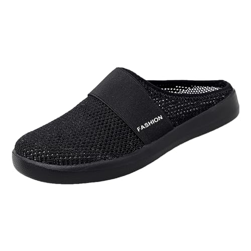 Clogs Hausschuhe Damen Mesh Atmungsaktiv Gartenschuhe Freizeitschuhe Mules Freizeit Slipper rutschfest Hausschuhe Weiche Sohle Sandalen von ReSin90s