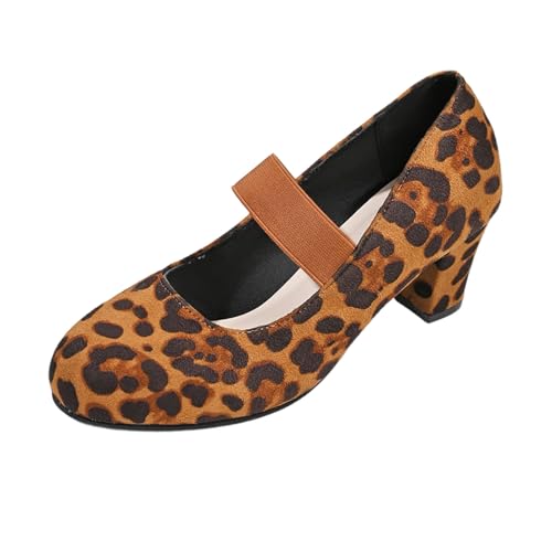 Dame Mary Janes Pumps Blockabsatz Abendschuhe Bequeme High Heels Dirndl Schuhe Mit Riemchen Elegant Tanzschuhe Damenschuhe für Hochzeiten und Partys von ReSin90s