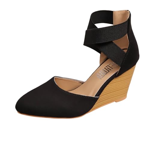 Dame Mary Janes Pumps mit Blockabsatz Geschlossene Spangenpumps Bequem Damenschuhe Halbschuhe Highheels Trachtenschuhe Keilabsatz Breite Füße Bequem Mary Jane Party von ReSin90s