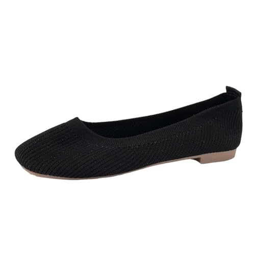 Damen Ballerinas Fashion Schuhe Mokassins Slip on Loafers Runde Zehe Barfußschuhe Bequem Weich Leicht Loafers Geschlossene Halbschuhe von ReSin90s