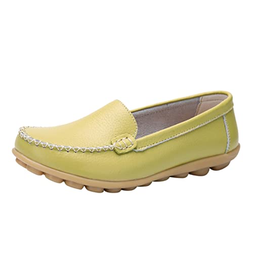 Damen Ballerinas Loafers Atmungsaktive Freizeitschuhe Bequeme Wanderschuhe Frauen Halbschuhe Faltbarer Klassischer Sommerschuh Bootsschuhe von ReSin90s