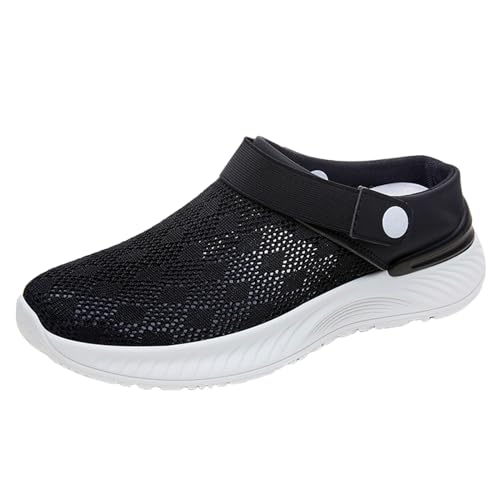 Damen Clogs Hausschuhe Freizeit Atmungsaktiv Sandals Diabetiker Slip on Walkingschuhe Weite H Hausschuhe Krankenschwester Schuhe Strand Sandalen Gartenschuhe von ReSin90s
