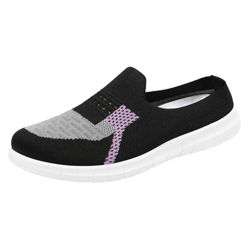 Damen Hausschuhe Pantoffeln Clogs Sneakers Leicht Atmungsaktiv Blaue Slip on Pantoletten rutschfest Strand Badeschuhe Fußbogen Hausschuhe Weiche Sohle Sandalen Für Damen Herren von ReSin90s