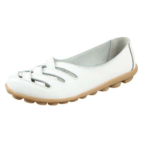 Damen Loafer Mokassins Flache Bequeme Freizeit Pumps Orthopädische Slip on Flache Schuhe Loafers Wanderschuhe Business-Schuhen Für Damen von ReSin90s