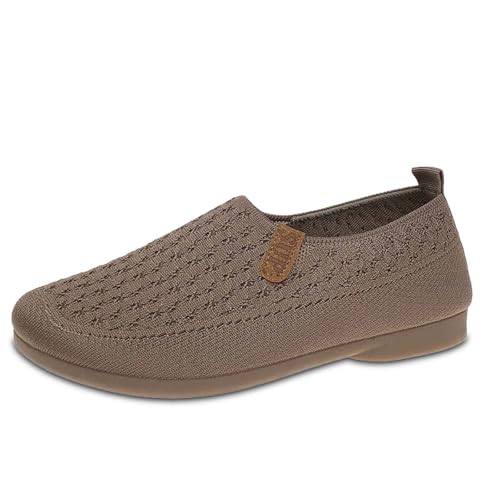 Damen Loafer Schuhe Fashion Schuhe Mokassins Slip on Loafers Arbeitsschuhe Bequem Weich Loafers Runde Zehe Flats Freizeitschuhe Für Alltag Stilvolle Outfits von ReSin90s
