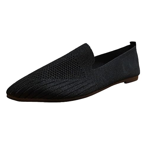 Damen Loafer Schuhe Fashion Schuhe Mokassins Slip on Loafers Runde Zehe Barfußschuhe Bequem Weich Leicht Loafers Für Spaziergänge Keilabsatz Lässiger Stil von ReSin90s