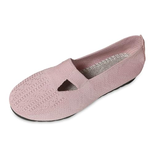 Damen Loafer Schuhe Mokassins Slippers Slip on Loafers Klassisch Spitze Zehe Ballett Pumps Lässig Komfort Hochzeit Schuhe Freizeitschuhe Trachtenschuhe von ReSin90s