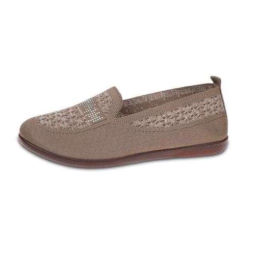 Damen Loafer Schuhe Slip on Maschenware Schuhe Mokassins Arbeitsschuhe Bequem Weich Loafers Runde Zehe Flats Tanzschuhe Frauen Damen Loafer Schuhe Slip on Maschenware Schuhe Mokassins Arbeitsschuhe Bequem Weich Loafers Runde Zehe Flats Tanzschuhe Frauen von ReSin90s