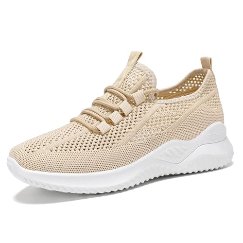 Damen Sneaker Laufschuhe Turnschuhe Sportschuhe Leichtgewichts Atmungsaktiv Frauen Joggingschuhe Weiche Schuhe Fußballschuhe Casual Größe Für Trekking Workout Running von ReSin90s