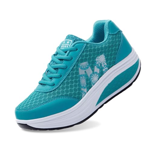 Damen Sneaker Laufschuhe Turnschuhe Straßenlaufschuhe Outdoor rutschfest Leichtgewichts Weiche Schuhe Fußballschuhe Casual Größe Für Trekking Workout Running von ReSin90s