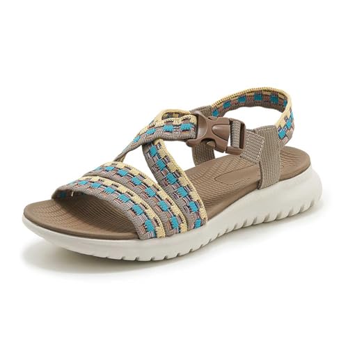 Damen Sommer Sandalen Keilabsatz Casual Damen Sommer Elegant Wedge Peep Toe High Heel Plattform Pantoletten Weiche Fußbett Pool Meer Strand Outdoor Sommerschuhe Damen Sommer Sandalen Keilabsatz Casual Damen Sommer Elegant Wedge Peep Toe High Heel Plattform Pantoletten Weiche Fußbett Pool Meer Strand Outdoor Sommerschuhe von ReSin90s