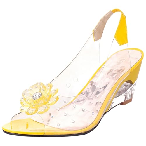 Damen Sommer Sandalen Keilabsatz Sommer Frauen Freizeit Abendschuhe Schuhe Sandaletten Brautschuhe Freizeit Sommerschuhe Damensandalen Strandschuhe von ReSin90s