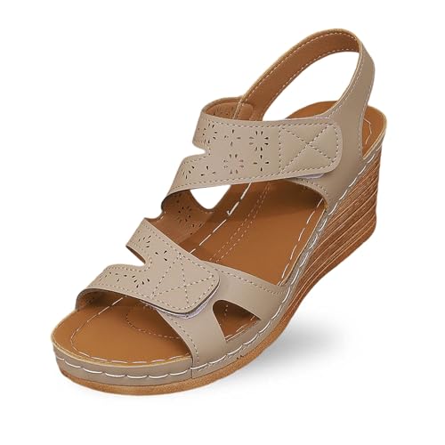 Damen Sommer Sandalen Mit Keilabsatze Casual Damen Wedge Peep Toe High Heel Plattform Pantoletten Für Spaziergänge Im Urlaub Damen Sommer Sandalen Mit Keilabsatze Casual Damen Wedge Peep Toe High Heel Plattform Pantoletten Für Spaziergänge Im Urlaub von ReSin90s