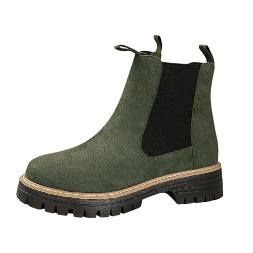 Damen Western-Stiefeletten Ankle Boots Kurzschaft Stiefel Damenschuhe Rutschsicher Abriebfest Atmungsaktiv Regenschuhe Frühling Kunstleder Booties Damen Western-Stiefeletten Ankle Boots Kurzschaft Stiefel Damenschuhe Rutschsicher Abriebfest Atmungsaktiv Regenschuhe Frühling Kunstleder Booties von ReSin90s