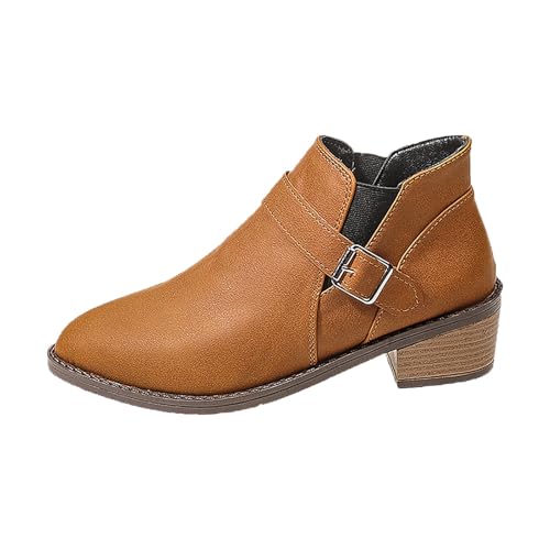 Damen Western-Stiefeletten Gefüttert Wasserdicht Halbhohe Boots Frauen Ankle Wellies Regenstiefel Sommerstiefel Pull-On Reitschuhe Damen Western-Stiefeletten Gefüttert Wasserdicht Halbhohe Boots Frauen Ankle Wellies Regenstiefel Sommerstiefel Pull-On Reitschuhe von ReSin90s
