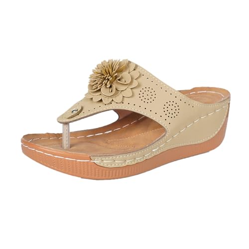 Damenmode Flip Flops Mit Absatz Sommer Pantolette Leichte Bequeme Big Toe Hausschuhe Elegant Platform Flipflop Wedge Sandale Tanga Flipflops Hausschuhe Mit Fussbett Flip Flops Pantolette von ReSin90s