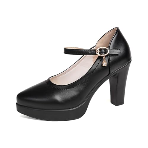 Dirndl Schuhe Damen Pumps Riemchenpumps High Heel Kleid Schuhe Bequeme Plattform Pumps Spangenpumps Oktoberfest Schuhe für Büro, Hochzeiten und Partys von ReSin90s