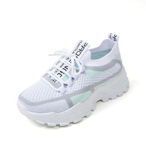 Laufschuhe Damen Sportschuhe Leichte Hallenschuhe Atmungsaktiv Straßenlaufschuhe Weiche Schuhe Fußballschuhe Casual Größe Für Trekking Workout Running von ReSin90s