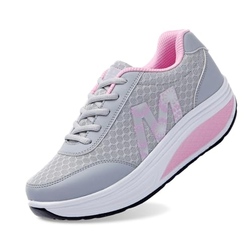 Laufschuhe Damen Sportschuhe Turnschuhe Komfortabel Leicht Straßenlaufschuhe rutschfest Weiche Schuhe Fußballschuhe Casual Größe Für Trekking Workout Running von ReSin90s