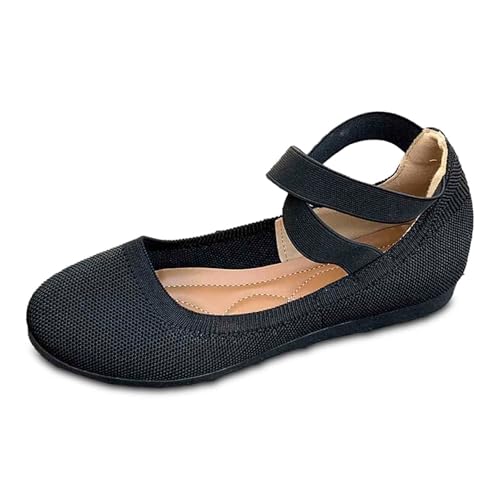Loafer Flats Für Damen Slip on Schuhe rutschfest Flach Loafer Komfort Bequem Rundkappe Loafers Fußgewölbeunterstützung Weiche Sportlich Tanzschuhe von ReSin90s