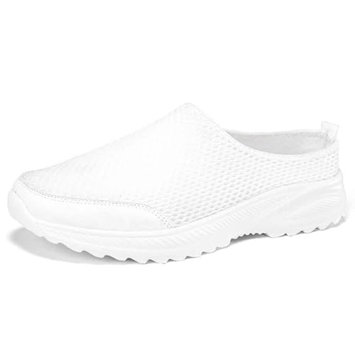 Mesh Sabot Sommer Hausschuhe Damen Weiche Pantoffeln Slip on Bequeme Gartenschuhe Mules Freizeit Slipper rutschfest Hausschuhe Strand Sandalen Gartenschuhe von ReSin90s