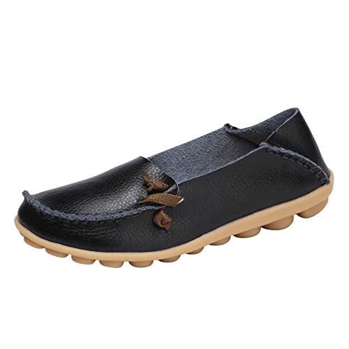Mokassins Damen Loafer Bequeme Flacher Loafer Slippers Flachschuhe Casual Slip on Flat Shoes Women's Comfort Penny Loafers Bootsschuhe Einzelschuhe Sommerschuhe von ReSin90s