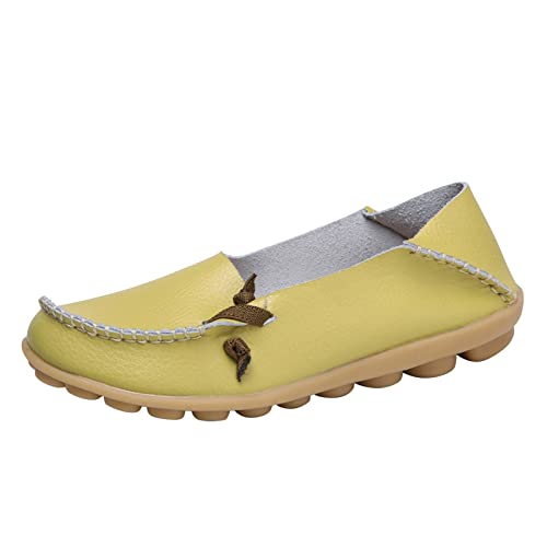 Mokassins Damen Loafer Bequeme Slip Auf Casual Flat Elegant Loafers Tanzschuhe Mesh Stoffschuhe Klassischer Sommerschuh Bootsschuhe von ReSin90s