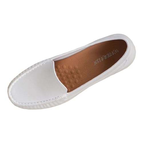 Mokassins Damen Loafer Damenschuhe Elegant Und Bequem, Orthopädische Loafer Frauen Halbschuhe Faltbarer Geschlossener Spitze Flats Fahrerschuhe von ReSin90s