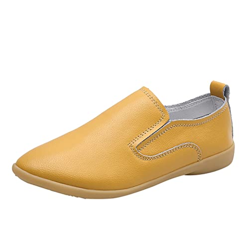 Mokassins Damen Loafer Segelschuhe Aus PU Leder Freizeit Walkingschuhe Frauen Halbschuhe Faltbarer Klassische Ballerinas, Frauen Flats Mokassins Damen Loafer Segelschuhe Aus PU Leder Freizeit Walkingschuhe Frauen Halbschuhe Faltbarer Klassische Ballerinas, Frauen Flats von ReSin90s