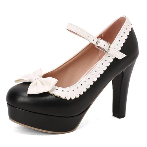 Pumps Damen Trachtenschuhe Mary Janes Chunky High Heel Kleid Schuhe Dicker Absatz Pumps Oktoberfest Schuhe Tanzschuhe Brautschuhe Tanzschuhe Dirndl Für Hochzeiten Oktoberfest Und Party von ReSin90s