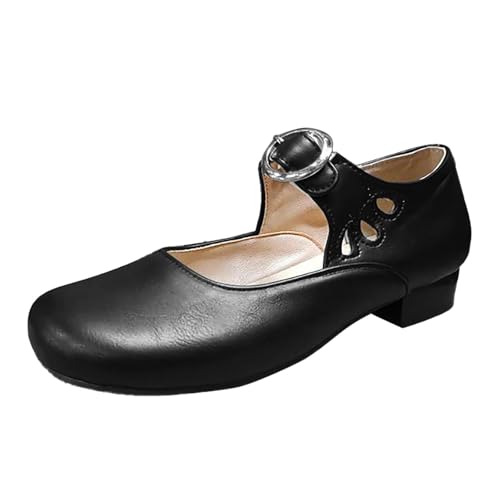Pumps Damen Trachtenschuhe Mary Janes mit Blockabsatz Geschlossene Spangenpumps Bequem Damenschuhe Halbschuhe Highheels Trachtenschuhe Perfekt für Hochzeiten und Partys von ReSin90s