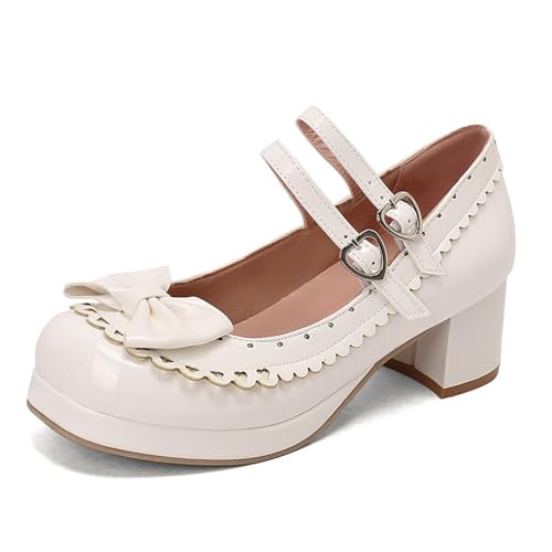 Pumps Damen Trachtenschuhe Mary Janes mit Blockabsatz Geschlossene Spangenpumps Dirndl Schuhe Mit Riemchen Elegant Tanzschuhe Damenschuhe Tanzschuhe Festival Absatzschuhe von ReSin90s