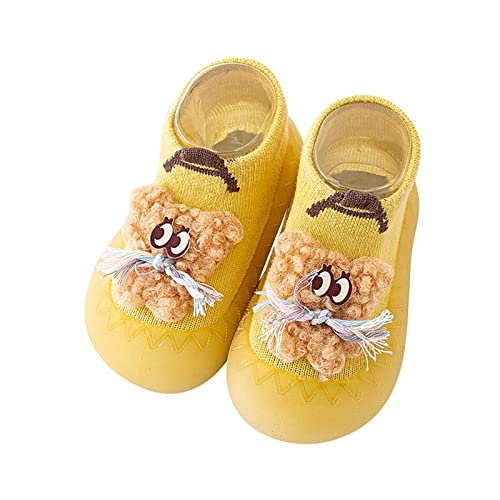 ReSin90s Baby Kleinkinder Sockenschuhe Lauflernschuhe Baumwollschuhe Gestrickte Kinderschuhe Krabbelschuhe Kinder Mädchen Barfussschuhe Kindergarten Slippers Jungen von ReSin90s