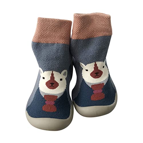 ReSin90s Baby Kleinkinder Sockenschuhe Lauflernschuhe Baumwollschuhe Gestrickte Kinderschuhe Krabbelschuhe Kinderschuhe Unisex Babybodenschuhe Hausschuhe Für Mädchen Junge von ReSin90s