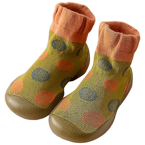 ReSin90s Baby Kleinkinder Sockenschuhe Lauflernschuhe Baumwollschuhe Gestrickte Kinderschuhe Krabbelschuhe Sockenschuhe Mädchen Indoor Outdoor Schuhe von ReSin90s