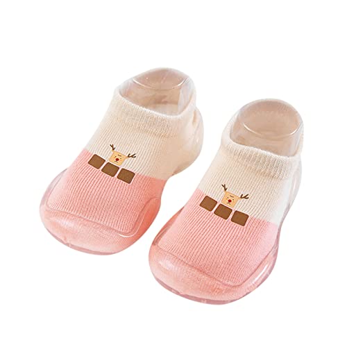ReSin90s Baby Kleinkinder Sockenschuhe Lauflernschuhe rutschfeste Lauflerner Schuhe Kleinkind Weicher Stricken Hausschuhe Kinder Mädchen Barfussschuhe Kindergarten Slippers Jungen von ReSin90s