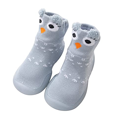 ReSin90s Baby Kleinkinder Sockenschuhe Lauflernschuhe rutschfeste Lauflerner Schuhe Kleinkind Weicher Stricken Herbst Winter Warme Sockenschuhe Junge Bodensocken von ReSin90s
