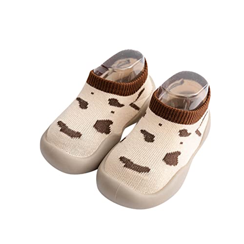 ReSin90s Baby Sockenschuhe Krabbelschuhe Lauflernschuhe Kinder Socke Mit Gummisohle rutschfeste Hüttenschuhe Kinderschuhe Babybodenschuhe Für Mädchen Jungen von ReSin90s